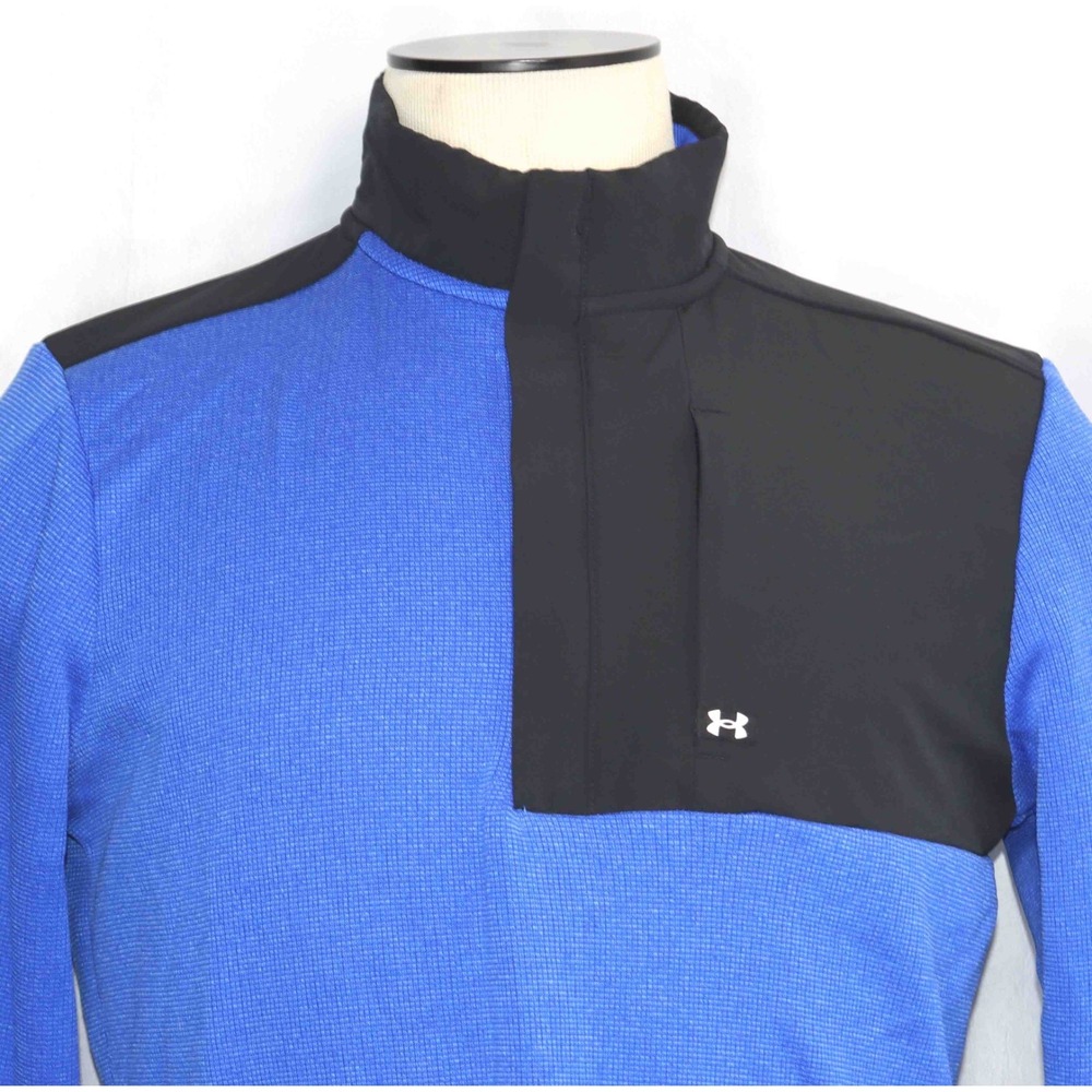 Under Armour Storm Golf Blue 1/2 Zip Sweater Fleece Pullover 1373415 Mens Size M - Picture 2 of 4